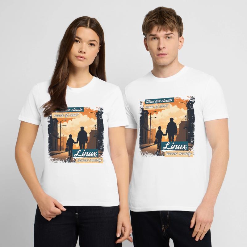Cloud Wolken Linux Server Admin Nerd Witz Stanley/Stella Unisex Bio-T-Shirt CRAFTER