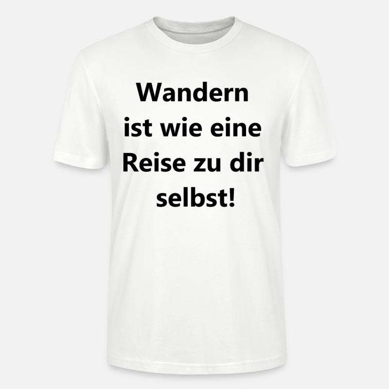 Wanderfreude Geschenk - Stanley/Stella Unisex Bio-T-Shirt CRAFTER - Weiß