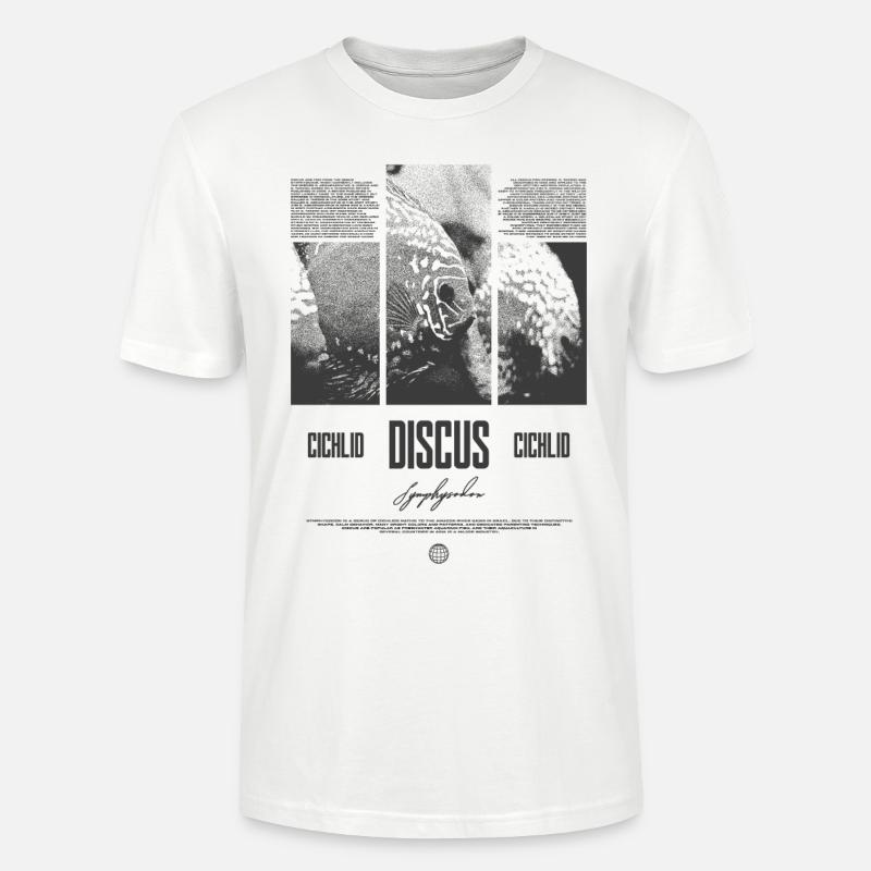 Diskusfisch Buntbarsch Aquarium Fischhalter - Stanley/Stella Unisex Bio-T-Shirt CRAFTER - Weiß