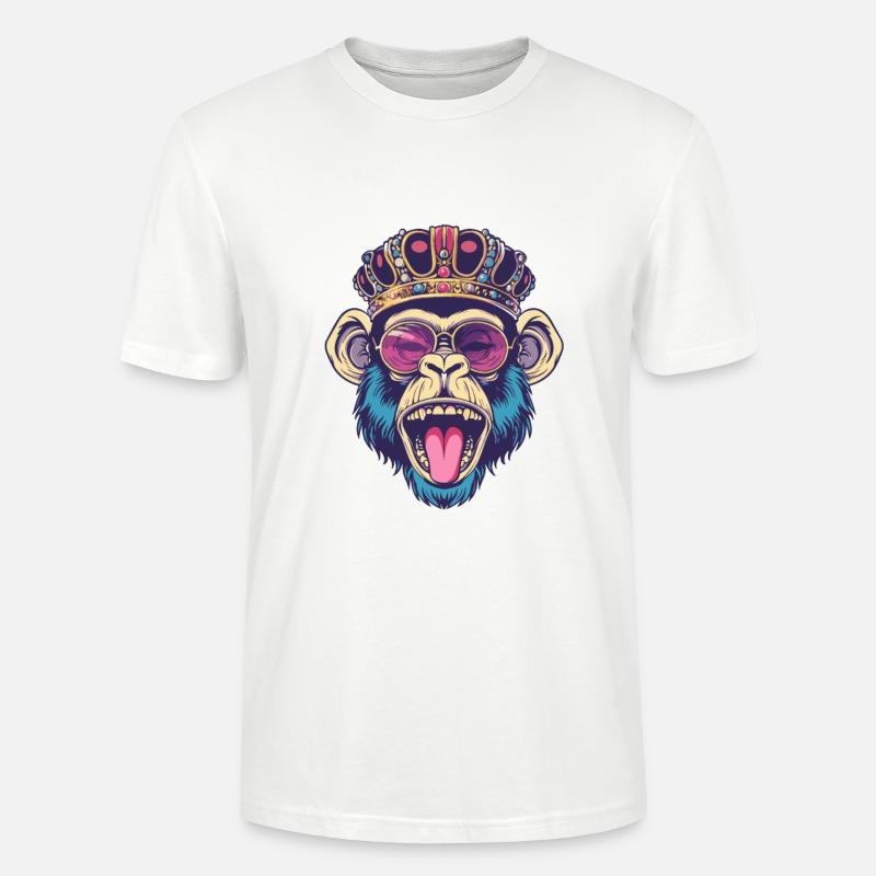 Affe Comic - Stanley/Stella Unisex Bio-T-Shirt CRAFTER - Weiß