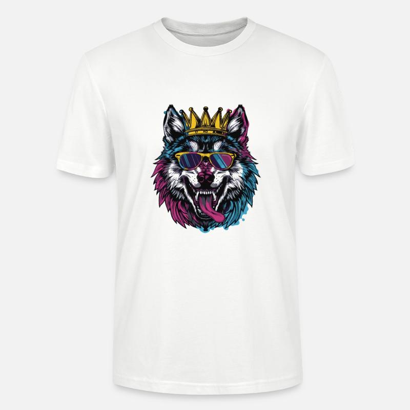 Wolf Comic - Stanley/Stella CRAFTER Unisex Organic T-Shirt - white