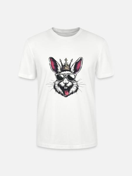 Hase Comic - Stanley/Stella Unisex Bio-T-Shirt CRAFTER - Weiß