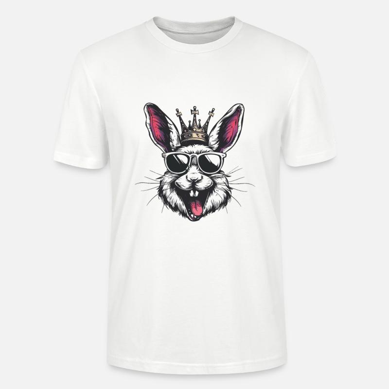 Hase Comic - Stanley/Stella Unisex Bio-T-Shirt CRAFTER - Weiß