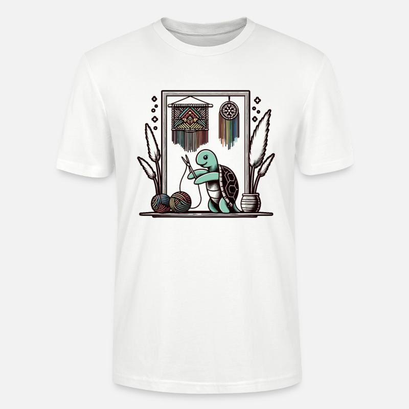 Funny Macrame Turtle Artist Macrame - Stanley/Stella CRAFTER Unisex Organic T-Shirt - undefined