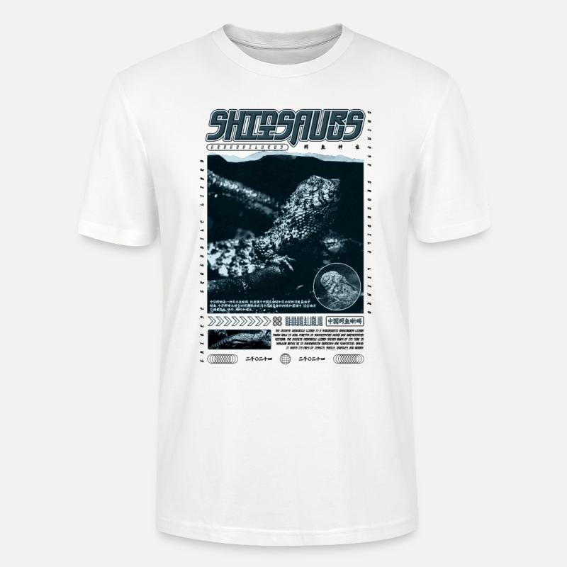 Chinesisches Krokodil Eidechse Shinisaurus Crocodilurus - Stanley/Stella Unisex Bio-T-Shirt CRAFTER - Weiß