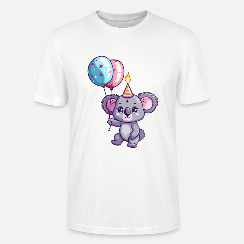 Bande dessinée d’anniversaire Koala - T-shirt bio CRAFTER Stanley Stella Unisexe - blanc