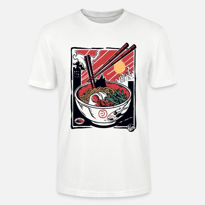 Angriff der Ramen-Stäbchen - Stanley/Stella Unisex Bio-T-Shirt CRAFTER - Weiß