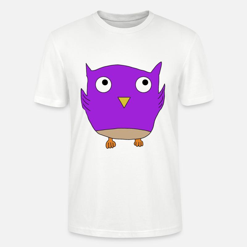Kleine süße Eule - Stanley/Stella Unisex Bio-T-Shirt CRAFTER - Weiß