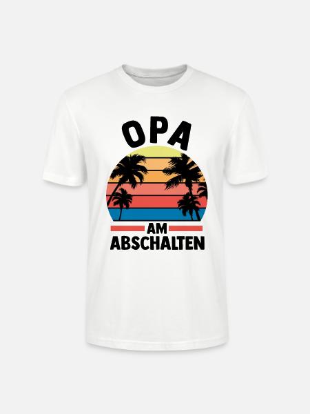 Urlaub Urlauber Großvater Opa - Stanley/Stella Unisex Bio-T-Shirt CRAFTER - Weiß