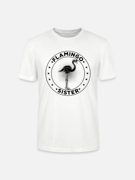 Flamingo Sister - Stanley/Stella Unisex Bio-T-Shirt CRAFTER - Weiß