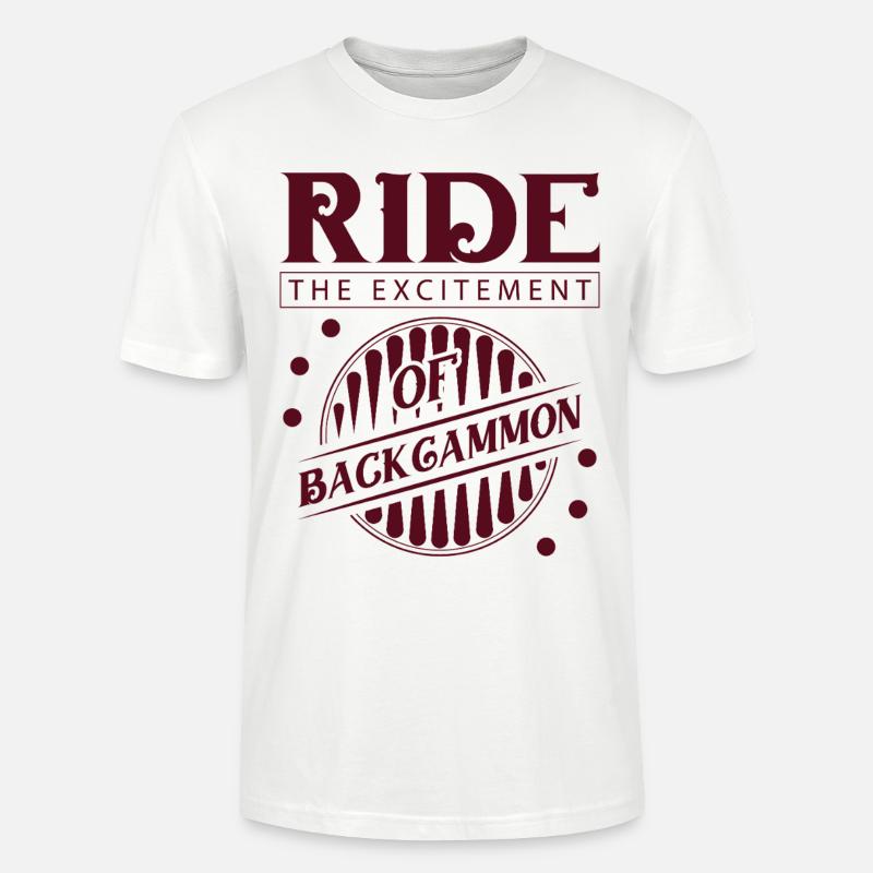 Backgammon Spiel - Stanley/Stella Unisex Bio-T-Shirt CRAFTER - Weiß