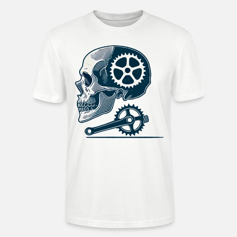 Vélo Skeleton Sponce Cyclisme - T-shirt bio CRAFTER Stanley Stella Unisexe - blanc