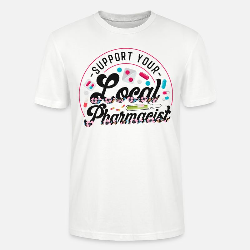 Pharmacy Tech Technician - Stanley/Stella CRAFTER Unisex Organic T-Shirt - white