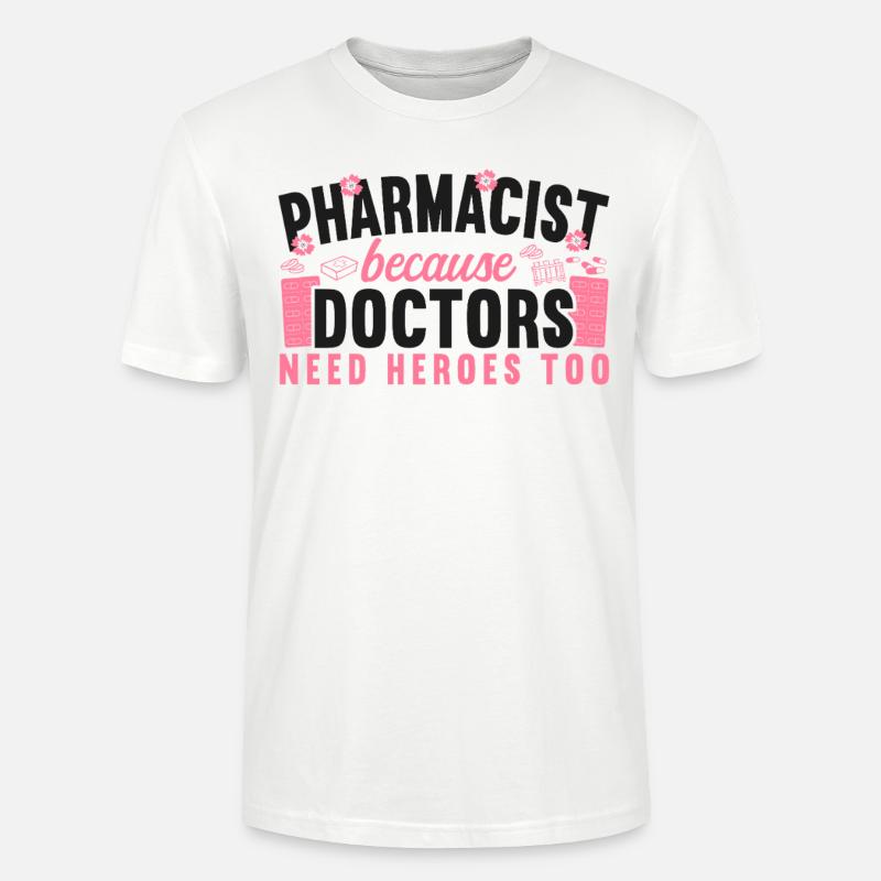 Pharmacy Tech Technician - Stanley/Stella CRAFTER Unisex Organic T-Shirt - white