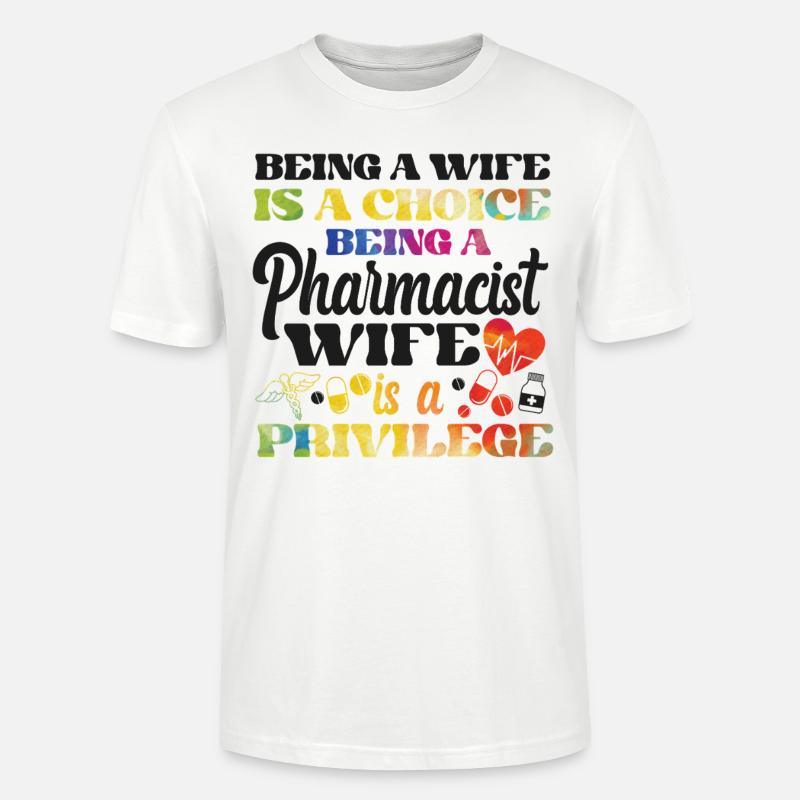 Pharmacy Tech Technician - Stanley/Stella Unisex Bio-T-Shirt CRAFTER - Weiß