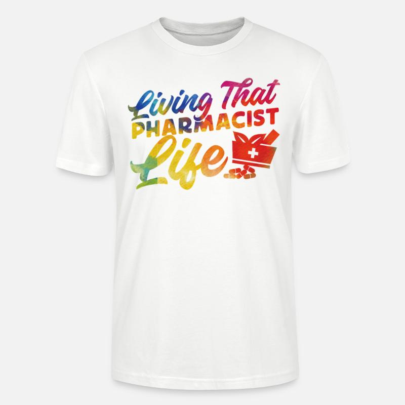 Pharmacy Tech Technician - Stanley/Stella CRAFTER Unisex Organic T-Shirt - white