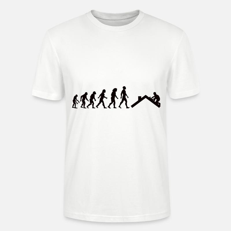 Dachdecker Zimmermann Dach Handwerker - Stanley/Stella Unisex Bio-T-Shirt CRAFTER - Weiß