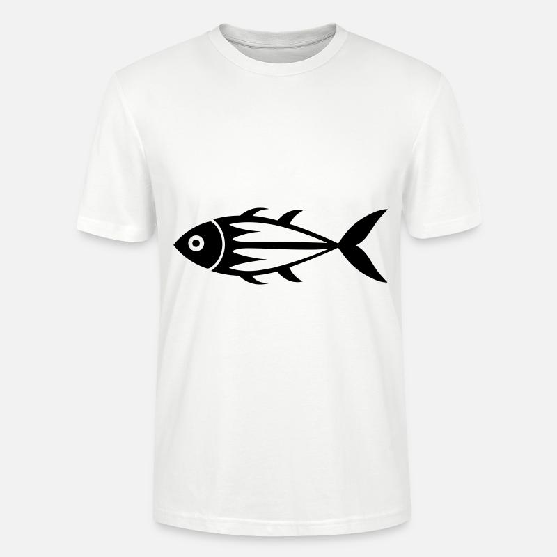 poisson - T-shirt bio CRAFTER Stanley Stella Unisexe - blanc