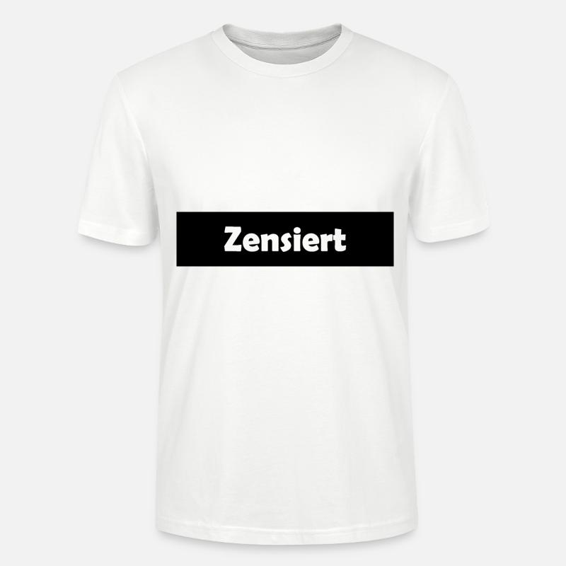 Censored | censor bars - Stanley/Stella CRAFTER Unisex Organic T-Shirt - white
