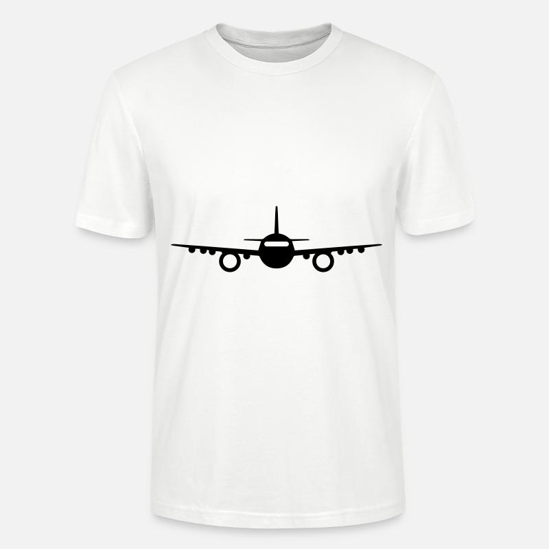 Icône d’avion - T-shirt bio CRAFTER Stanley Stella Unisexe - blanc