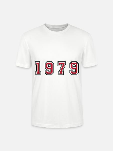1979 year number - Stanley/Stella CRAFTER Unisex Organic T-Shirt - white