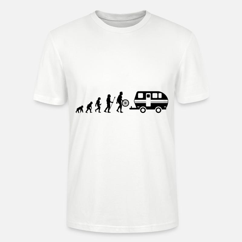 Camping Evolution - - Stanley/Stella Unisex Bio-T-Shirt CRAFTER - Weiß