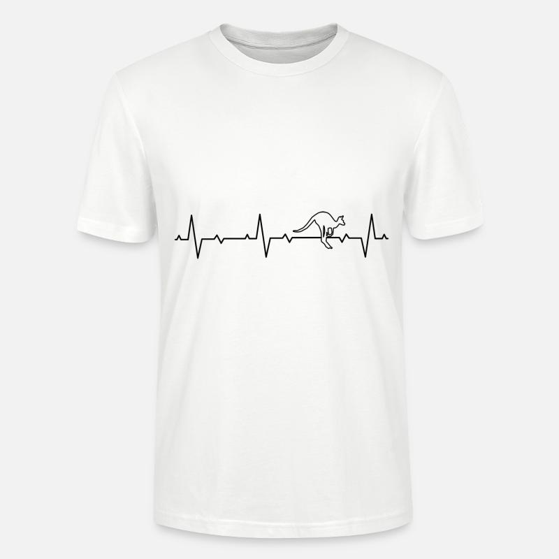 Känguru Beuteltiere Kängurus Beuteltier Säugetiere - Stanley/Stella Unisex Bio-T-Shirt CRAFTER - Weiß