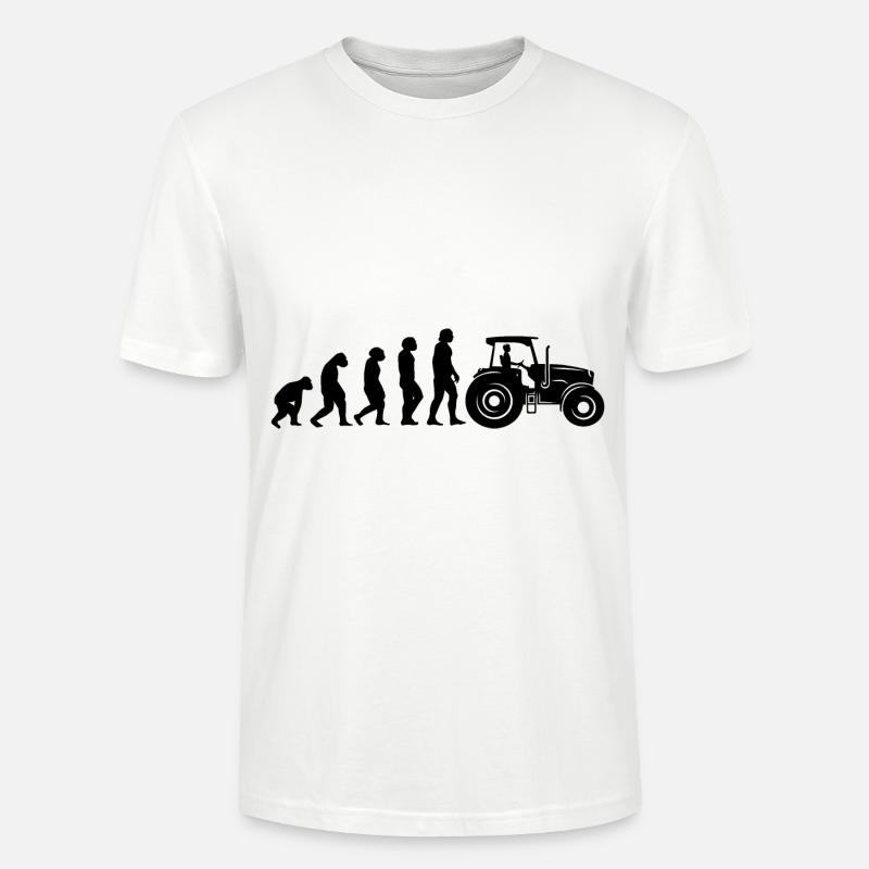 Évolution et agriculture - - T-shirt bio CRAFTER Stanley Stella Unisexe - blanc