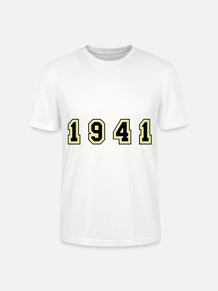 Numéro de l’année 1941 - T-shirt bio CRAFTER Stanley Stella Unisexe - blanc