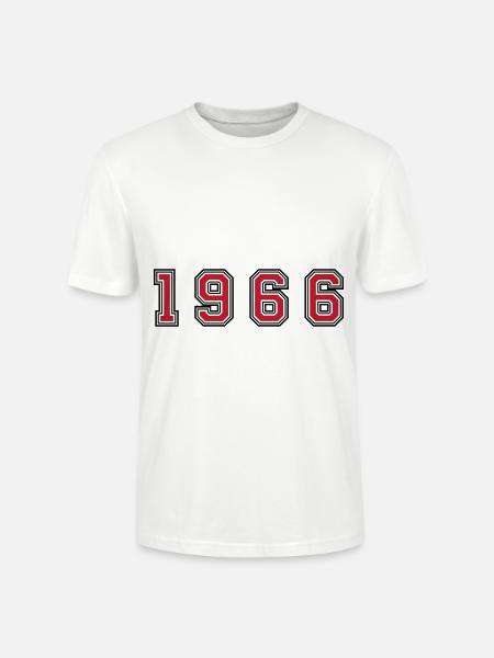 1966 year number - Stanley/Stella CRAFTER Unisex Organic T-Shirt - white