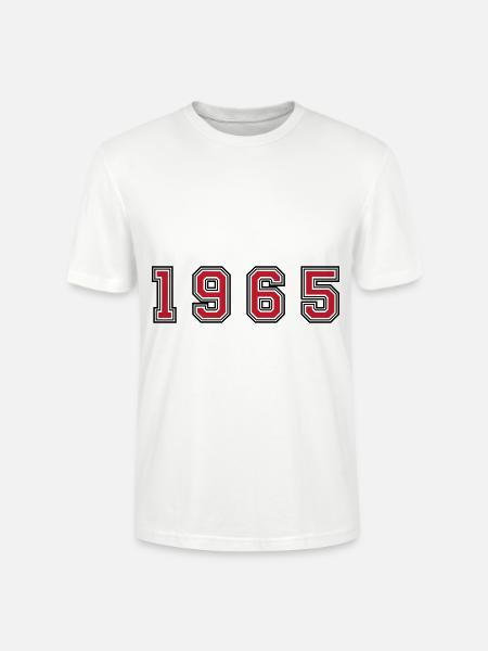 1965 year number - Stanley/Stella CRAFTER Unisex Organic T-Shirt - white