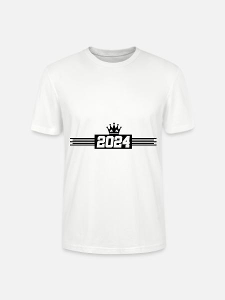 Couronne 2024 - T-shirt bio CRAFTER Stanley Stella Unisexe - blanc