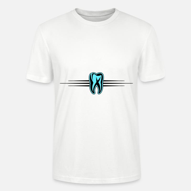 Zahn Icon Zahnarzt - Stanley/Stella Unisex Bio-T-Shirt CRAFTER - Weiß
