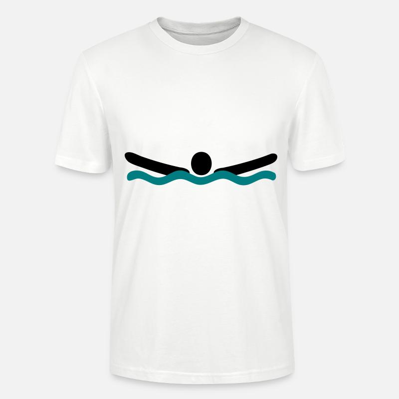 Delfinschwimmen - Stanley/Stella Unisex Bio-T-Shirt CRAFTER - Weiß