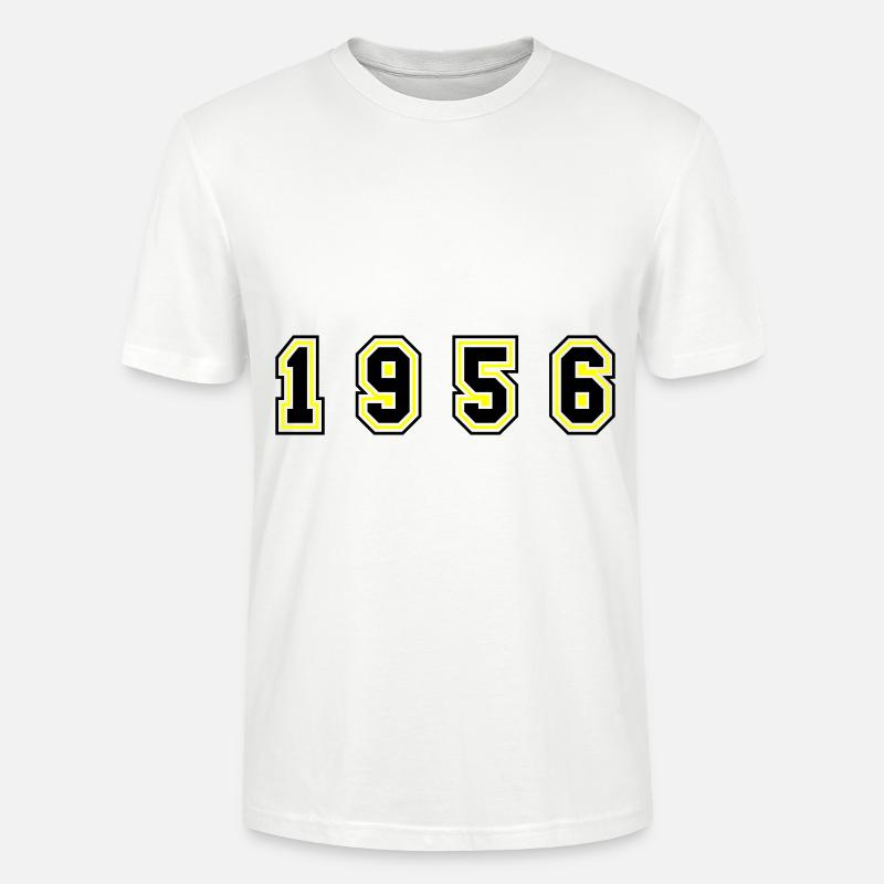 Numéro de l’année 1956 - T-shirt bio CRAFTER Stanley Stella Unisexe - blanc