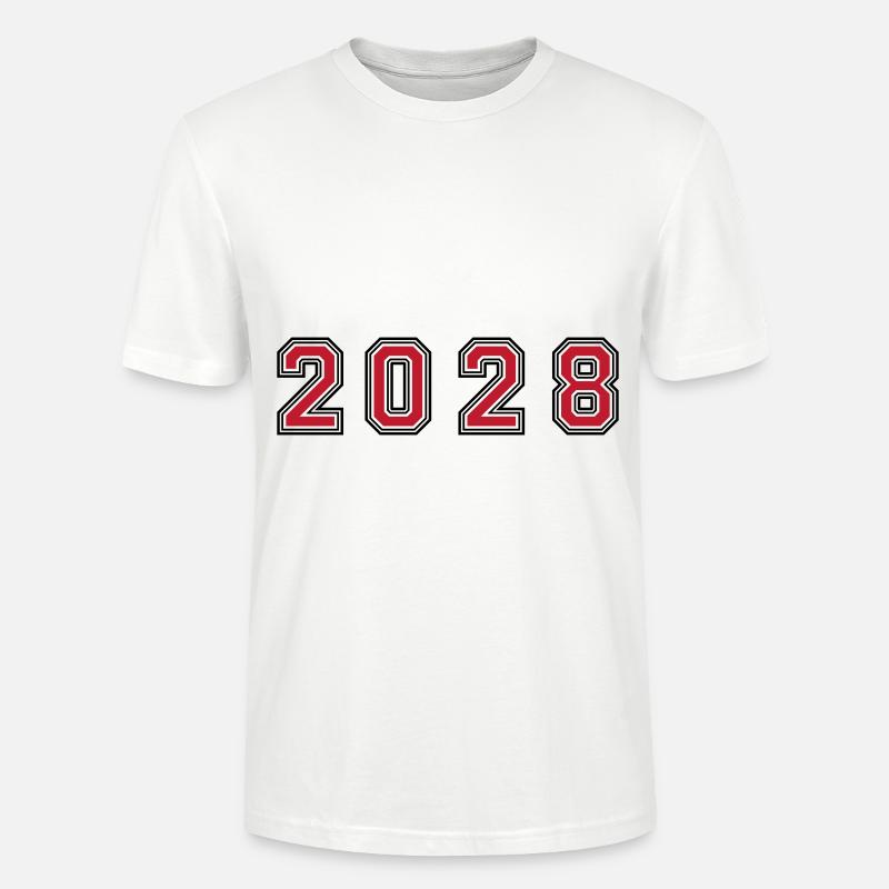 Numéro de l’année 2028 - T-shirt bio CRAFTER Stanley Stella Unisexe - blanc