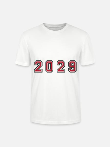 2029 year number - Stanley/Stella CRAFTER Unisex Organic T-Shirt - white