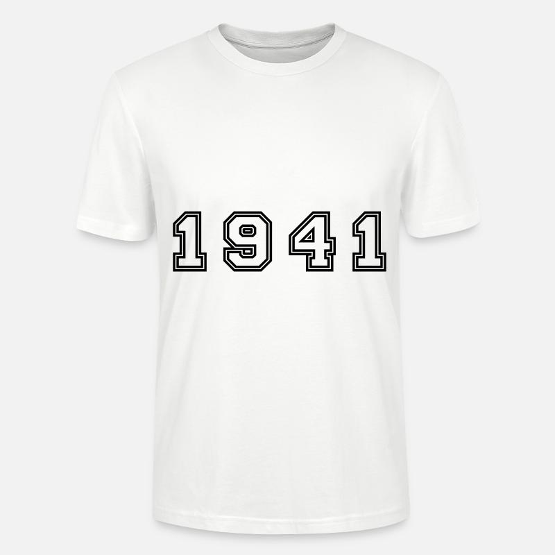 Numéro de l’année 1941 - T-shirt bio CRAFTER Stanley Stella Unisexe - blanc