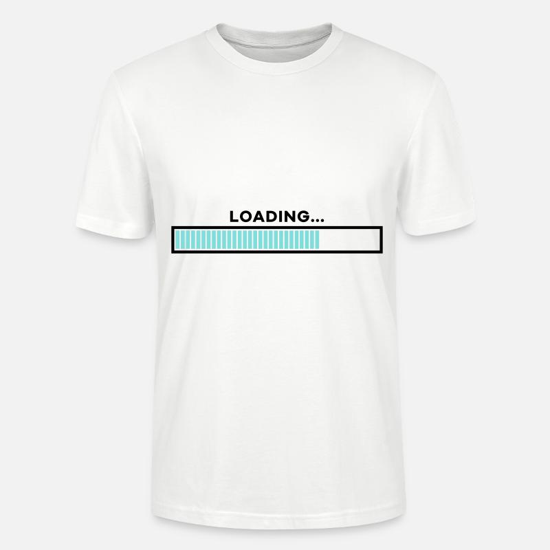 Loading bar customizable - Stanley/Stella CRAFTER Unisex Organic T-Shirt - white