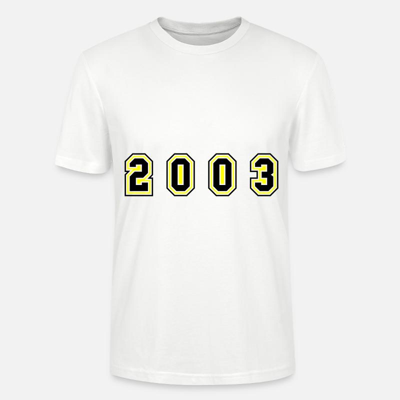 Numéro de l’année 2003 - T-shirt bio CRAFTER Stanley Stella Unisexe - blanc