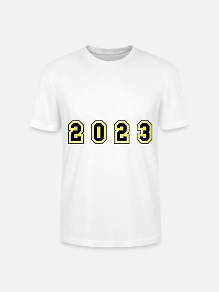 2023 year number - Stanley/Stella CRAFTER Unisex Organic T-Shirt - white