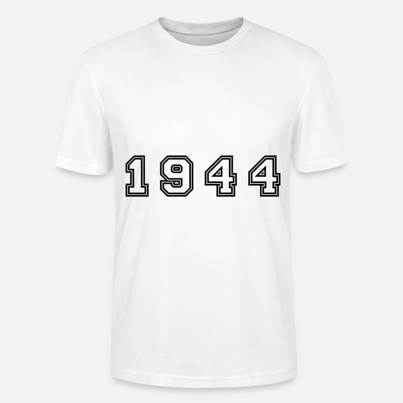 Numéro de l’année 1944 - T-shirt bio CRAFTER Stanley Stella Unisexe - blanc