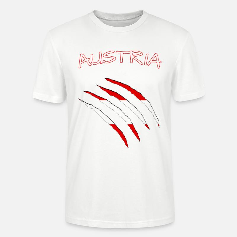 Austria Risse - Stanley/Stella Unisex Bio-T-Shirt CRAFTER - Weiß