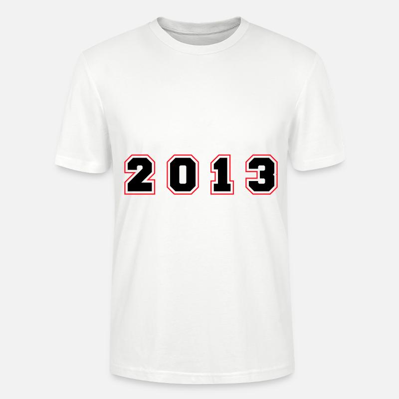 2013 Jahr Zahl - Stanley/Stella Unisex Bio-T-Shirt CRAFTER - Weiß