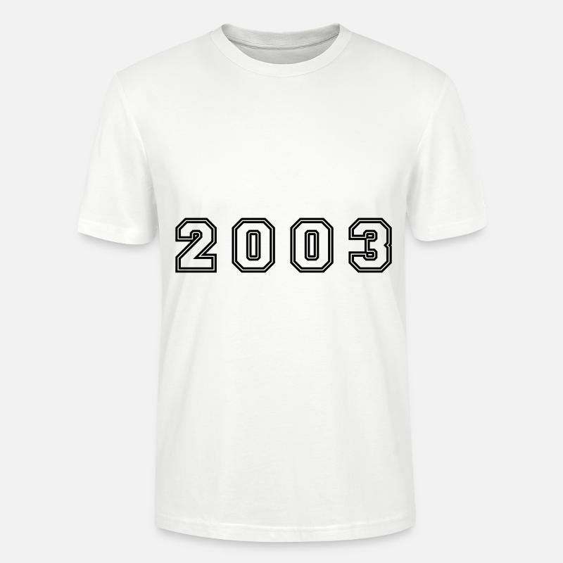 Numéro de l’année 2003 - T-shirt bio CRAFTER Stanley Stella Unisexe - blanc