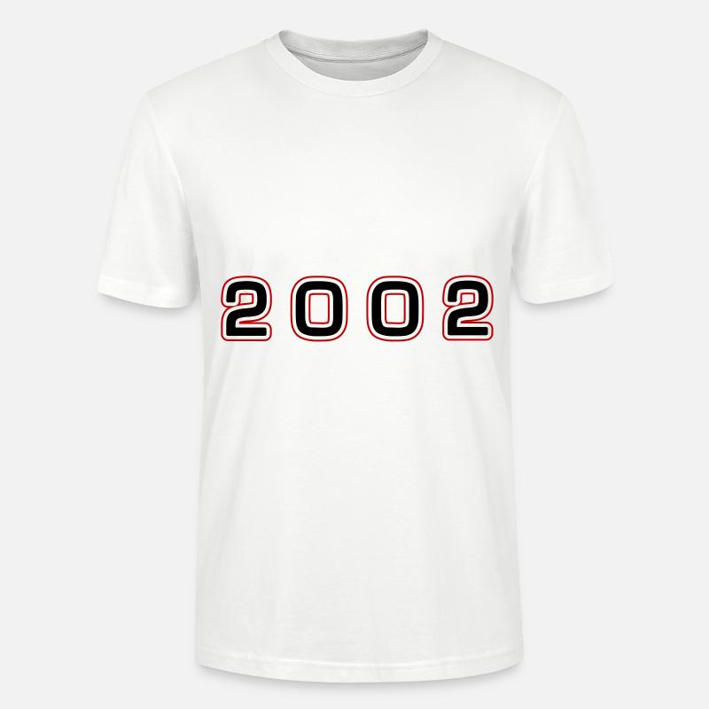 Numéro de l’année 2002 - T-shirt bio CRAFTER Stanley Stella Unisexe - blanc