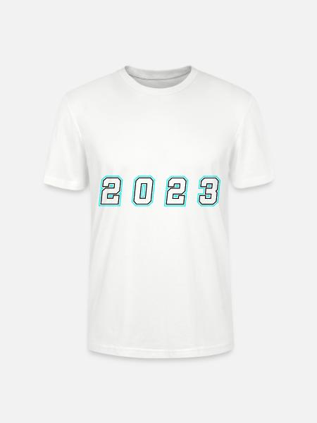 2023 year number - Stanley/Stella CRAFTER Unisex Organic T-Shirt - white