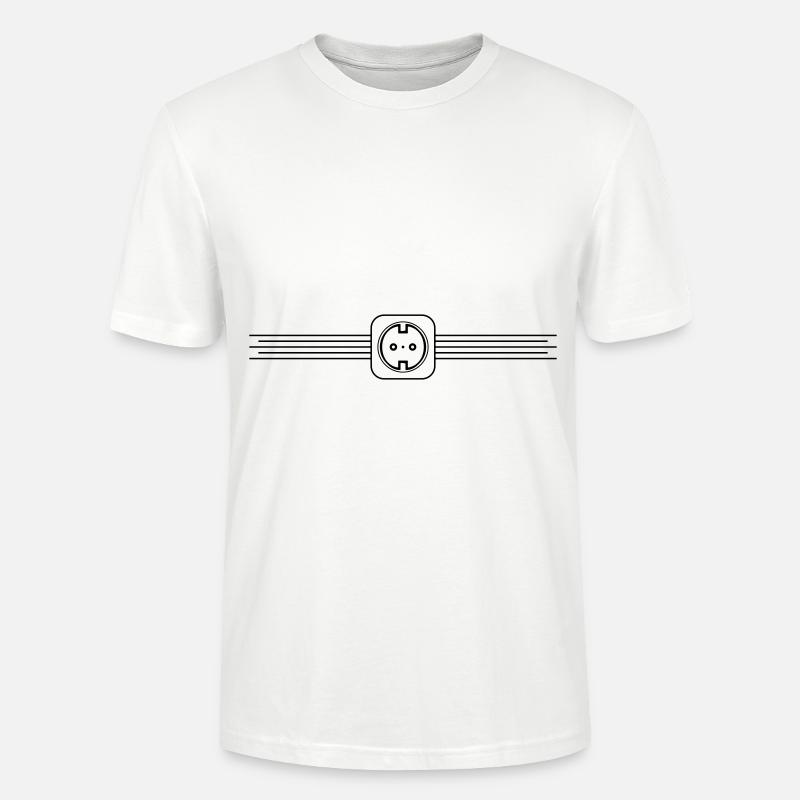 Steckdose Element Symbol - Stanley/Stella Unisex Bio-T-Shirt CRAFTER - Weiß