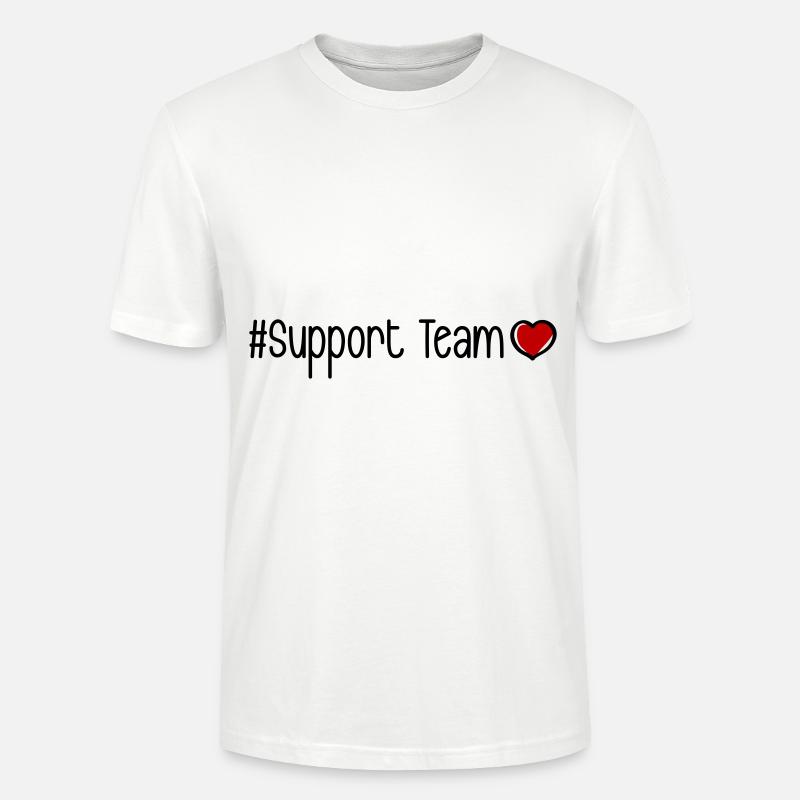 Support Team Herz - Stanley/Stella Unisex Bio-T-Shirt CRAFTER - Weiß