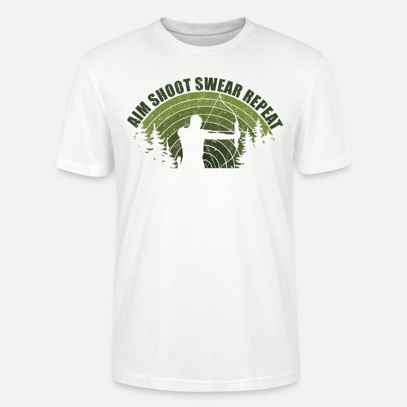Spaß Bogenschießen Bogenschießen Bogenschießen Jagdpfeil - Stanley/Stella Unisex Bio-T-Shirt CRAFTER - Weiß